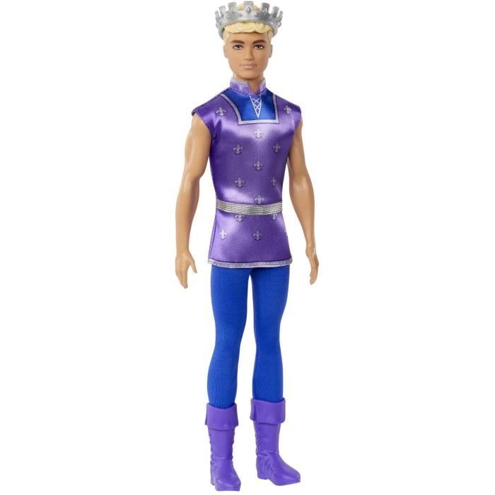 Barbie®-Ken® Prince-Poupée, blond, couronne HLC23