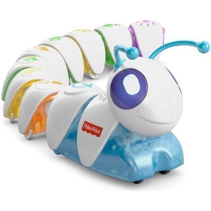 FISHER-PRICE - La chenille programmable - Jouet d'éveil éducatif sons et lumières