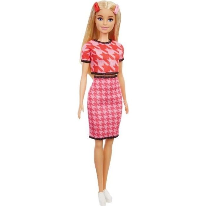 Barbie - Poupée Fashionista #169 ensemble rose - Poupée Mannequin - Dès 3 ans