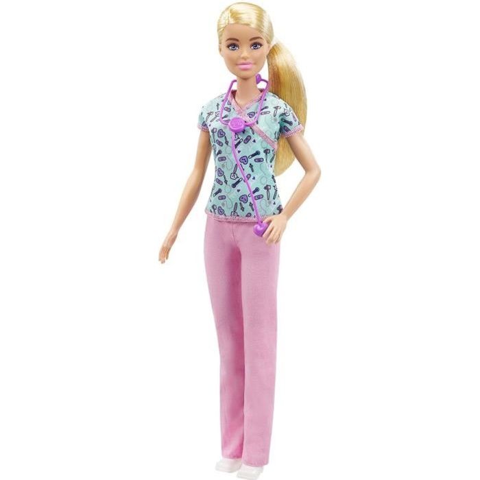 Barbie - Infirmière - Poupée Mannequin - Dès 3 ans