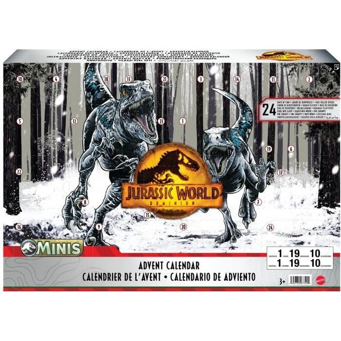 Calendrier de l'Avent Jurassic World - Figurines d'action - 3 ans et +