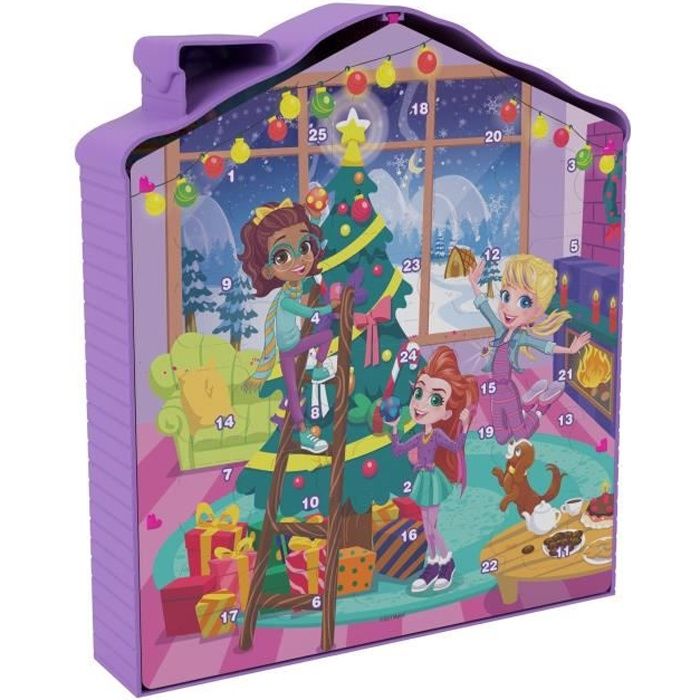 Calendrier de l'Avent Polly Pocket - poupée mini-univers - 4 ans et +