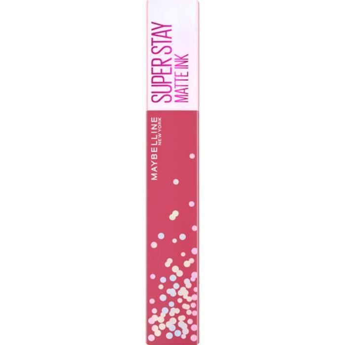 Rouge à lèvres liquide MAYBELLINE NEW YORK Superstay Matte Ink - Mat intense longue tenue - 395 Birthday bestie