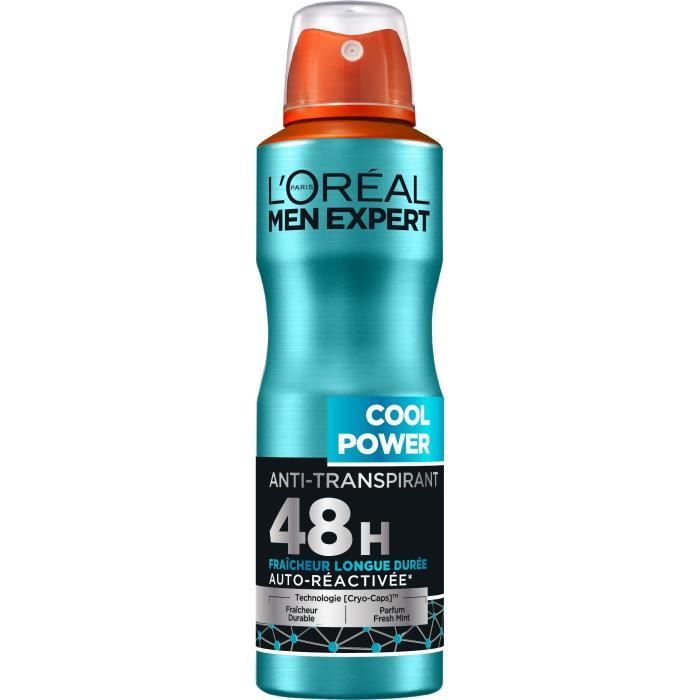 Déodorant spray L'OREAL Frais Men Expert Cool Power - 200 ml