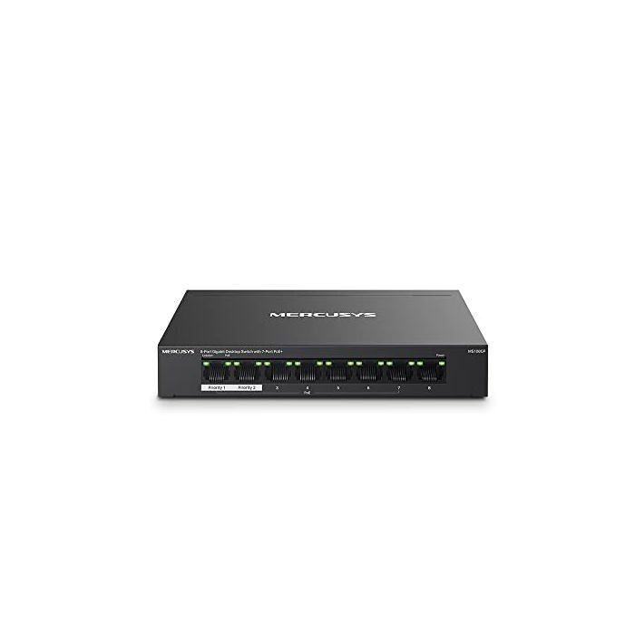 Commutateur - MERCUSYS - MS108GP - 8 Ports - Gigabit Ethernet - Power over Ethernet (PoE)