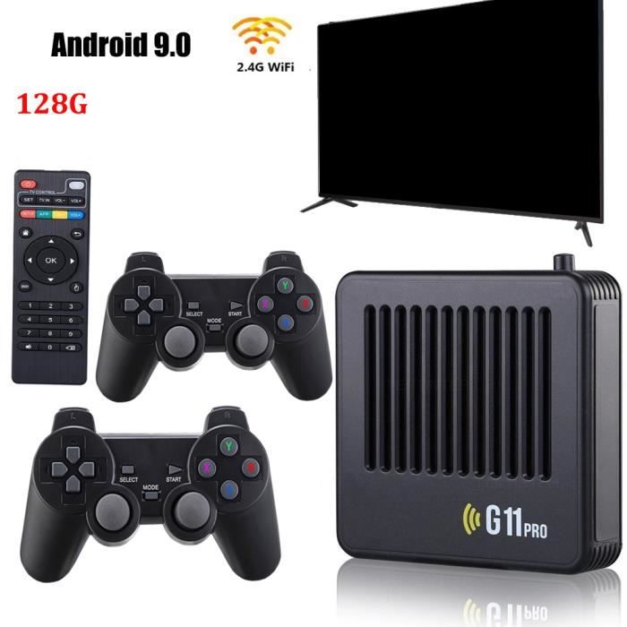 Console de Jeu Vidéo Portable HD 4K 64G avec 2 Manettes Sans Fil 2.4G 10000+ Types de Jeu Rétro Classique pour PS1-GBA
