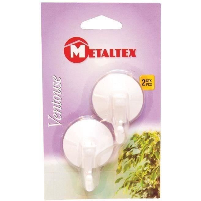Crochet ventouse à levier - lot de 2 - 4 cm