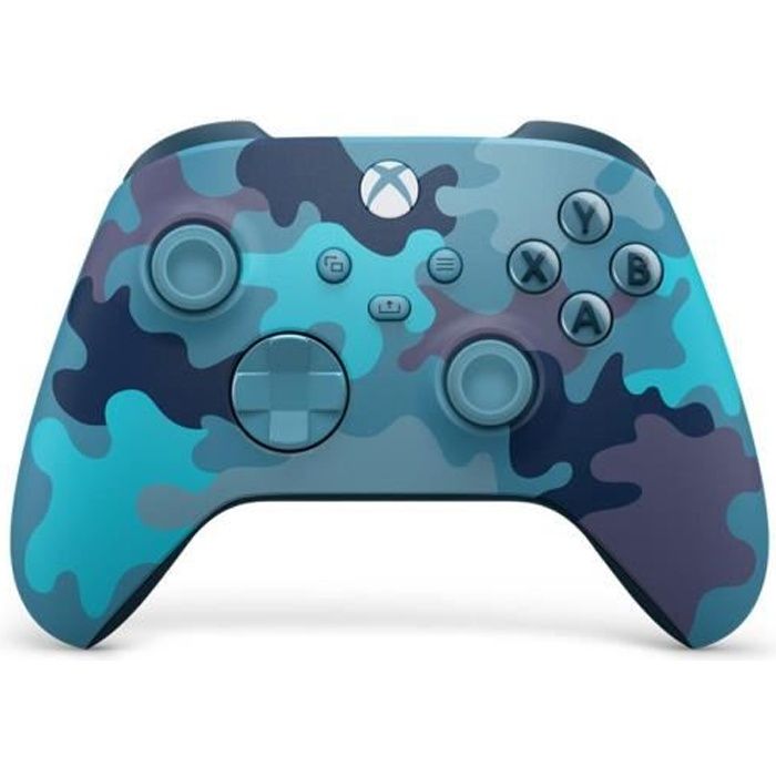 Manette Xbox One et Xbox Series sans-fil - MICROSOFT GAMING - Edition limitée Mineral Camo Bleue