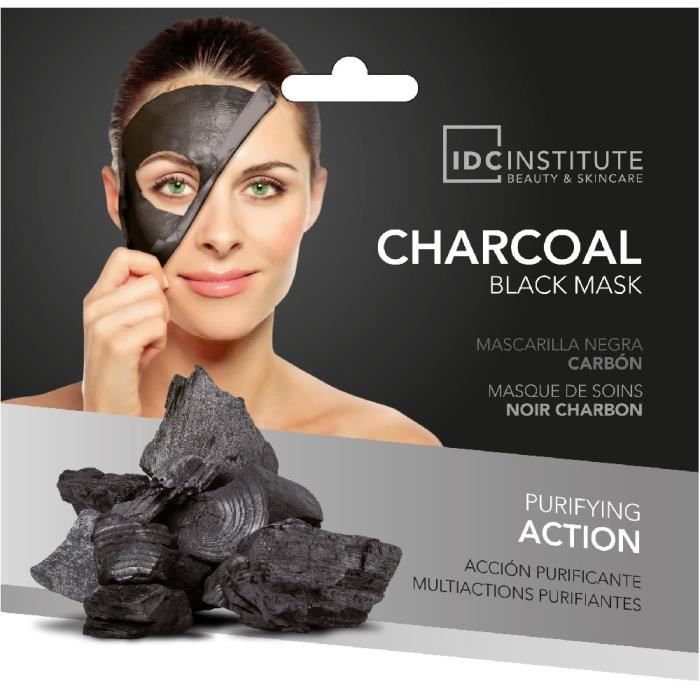 Masque tissu au charbon noir 22g