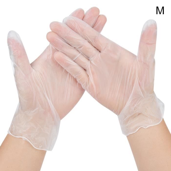 Gants jetables - MINIFINKER - PVC - 100 pièces - Résistants aux acides - Confortables et durables