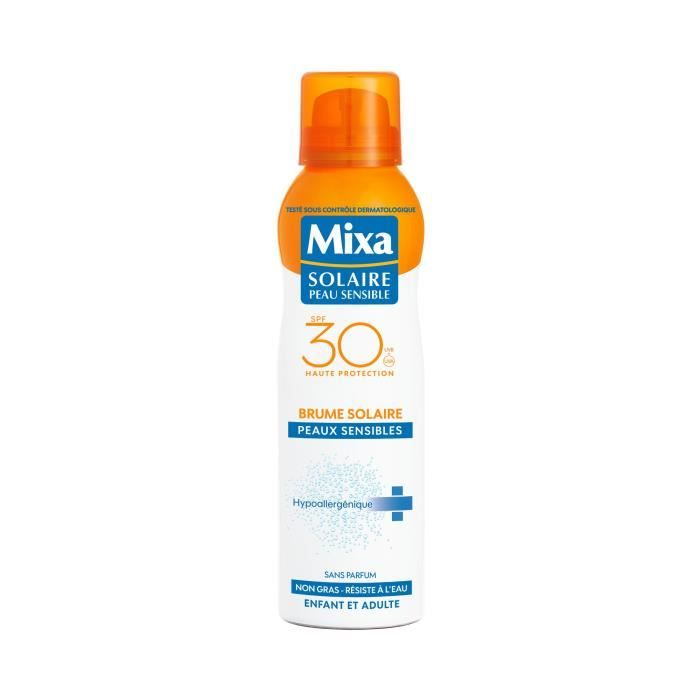 Brume solaire Mixa - SPF30 - Peaux sensibles - 200ml