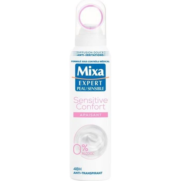 Déodorant Sensitive Confort MIXA - Anti-Transpirant Apaisant Spray 48h - 150 ml