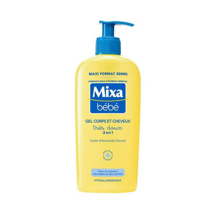 Mixa Bébé Gel Très Doux 2 en 1 Corps et Cheveux - 300 ml