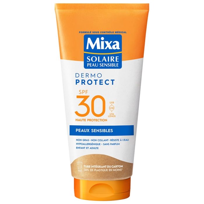 Lait Solaire SPF30 - MIXA - Dermo Protect - 175ml - Hypoallergénique - Protection UV