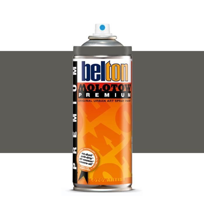 Peinture en spray - Molotow - Belton Premium - 400ml - Gris foncé neutre 216 - Mat