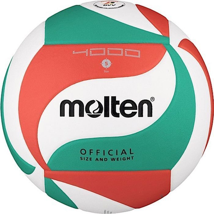 Ballon Volley MOLTEN VM4000 - MOLTEN - Ballon de volley pour usage intensif - Blanc / Vert / Rouge