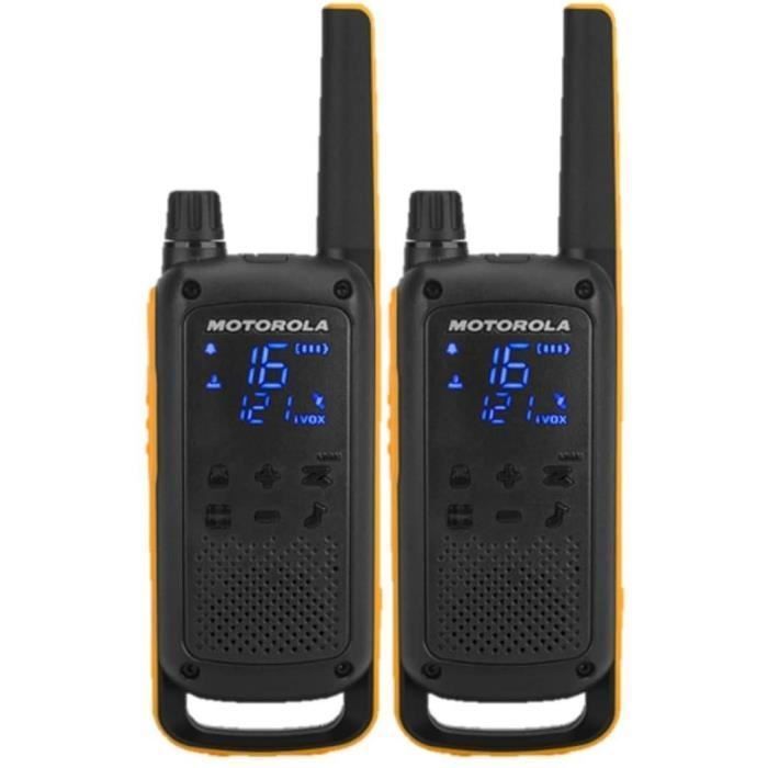 Talkie walkie Motorola T80 Extreme Twin Jaune - MOTOROLA - B8P00810YDEMAG