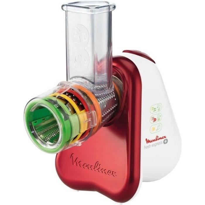 Robot Multifonctions - MOULINEX - DJ755G32 - Râpe et tranche - 5 accessoires - Rangement intégré