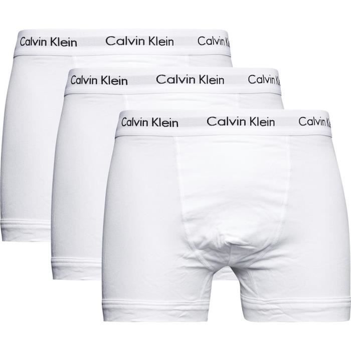 CALVIN KLEIN Lot de 3 Boxers Blanc Homme