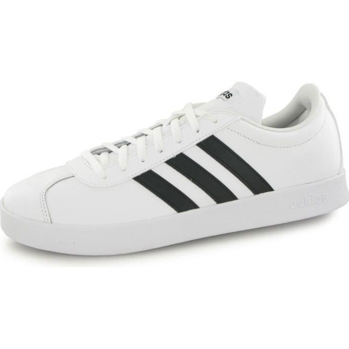 Basket - ADIDAS VL Court 2.0 - Pour homme - Noir et Blanc