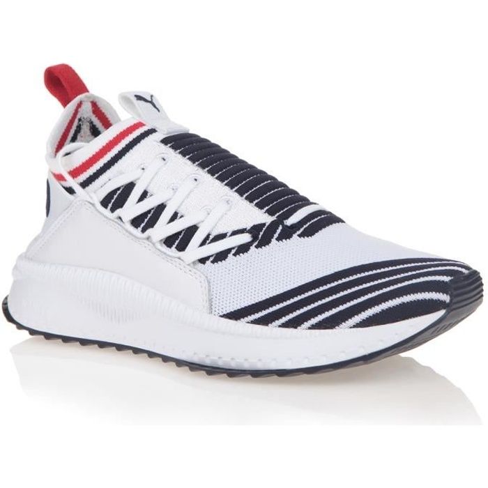 PUMA Baskets Tsugi Jun - Homme - Blanc et bleu marine