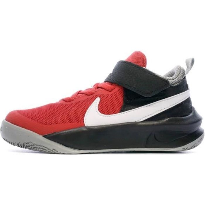 Baskets Rouge/Noir Garçon Nike Team Hustle