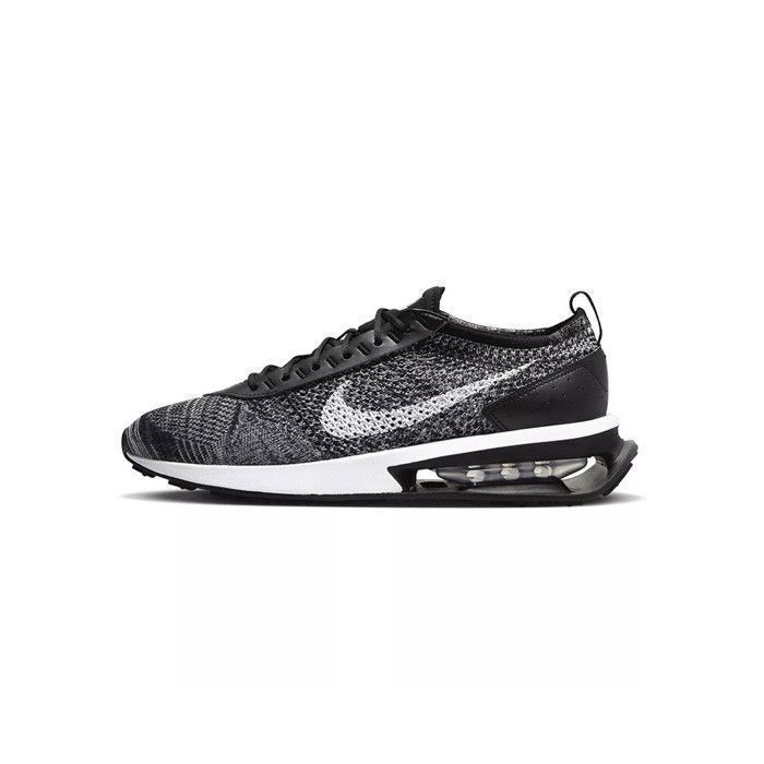 Chaussures de Running - NIKE - Air Max Flyknit Racer - Blanc et Noir - Confort Max Air - Homme/Adulte