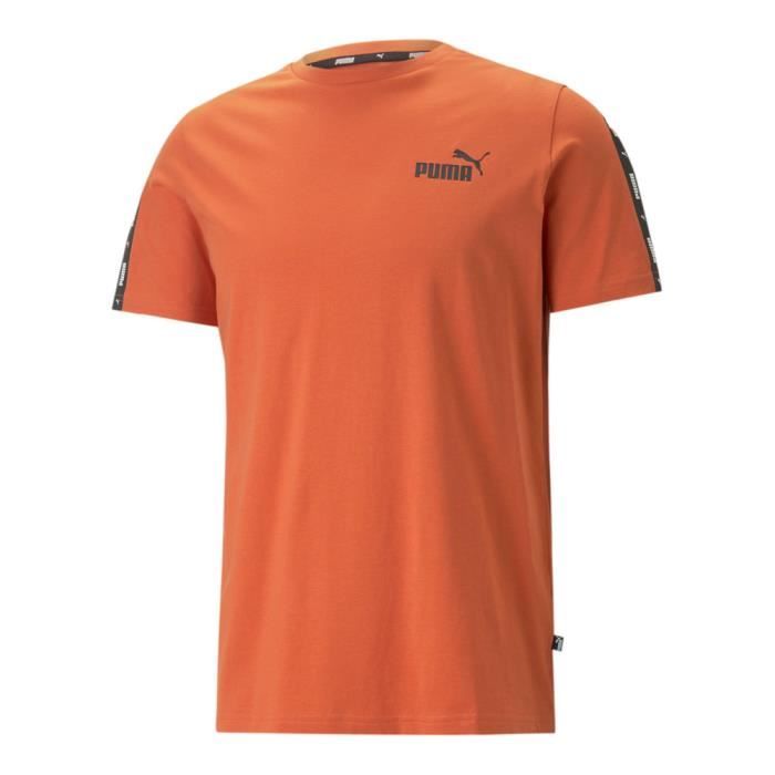 T-shirt Orange Homme Puma Tape Tee