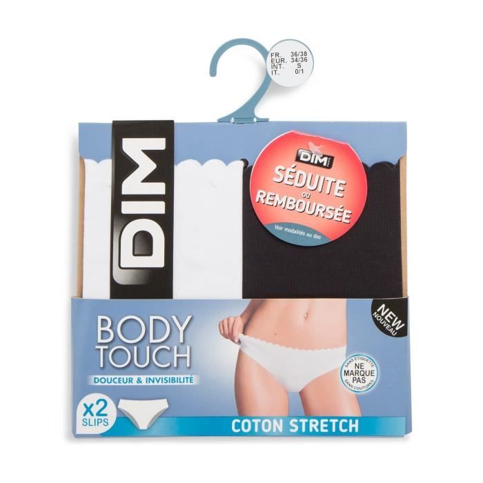 Slip - DIM - Body touch - Coton stretch - Lot de 2