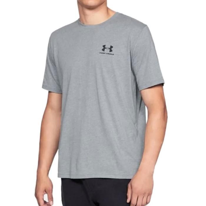 T-shirt de running Under Armour Sportstyle pour homme - Gris - Manches courtes