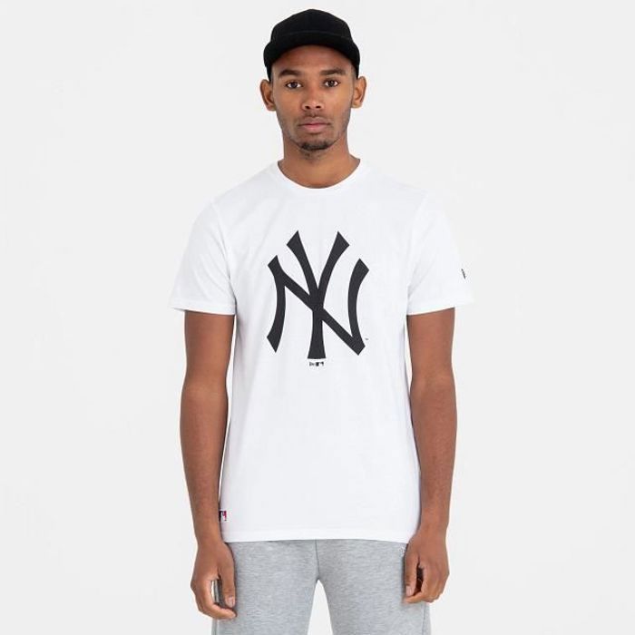 T-shirt - New Era - New York Yankees - Blanc/noir - Regular - Manches courtes