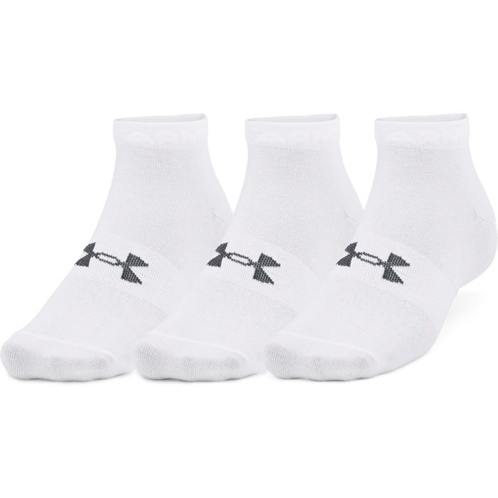 CHAUSSETTES Under Armour UA Essential Low Cut 3pk, Blanc, Mixte