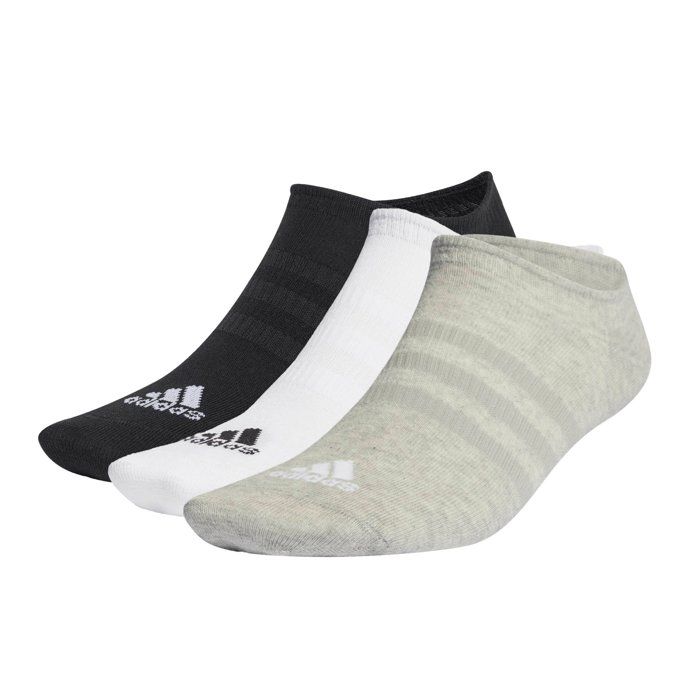Chaussettes - Adidas - 132 - Basses - Noir/Blanc - 72% coton, 26% polyester