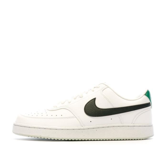 Baskets Homme Nike Court Vision - Blanc - Synthétique - Lacets