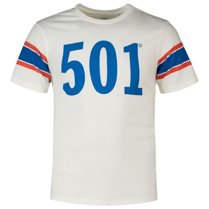LEVIS - Men's regular T-shirt with 501 logo - Size S