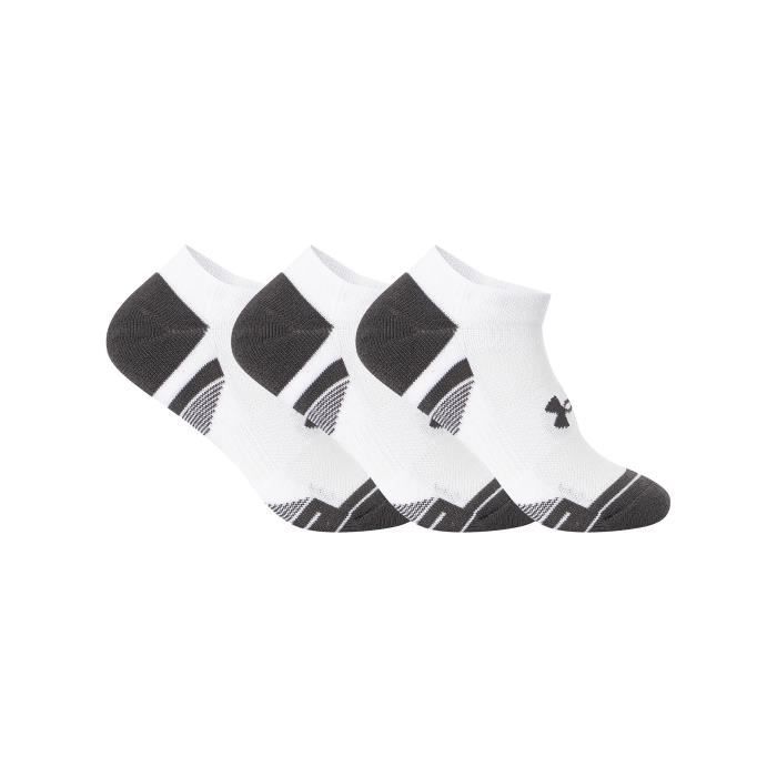 Chaussettes Invisibles - Under Armour - Performance Tech - Blanc - Homme - Matière Évacuant la Transpiration