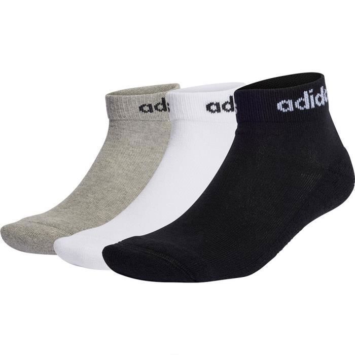 Chaussettes - adidas - Mixte Set Di - 3 Paires - Gris - Amorti Talon et Orteils