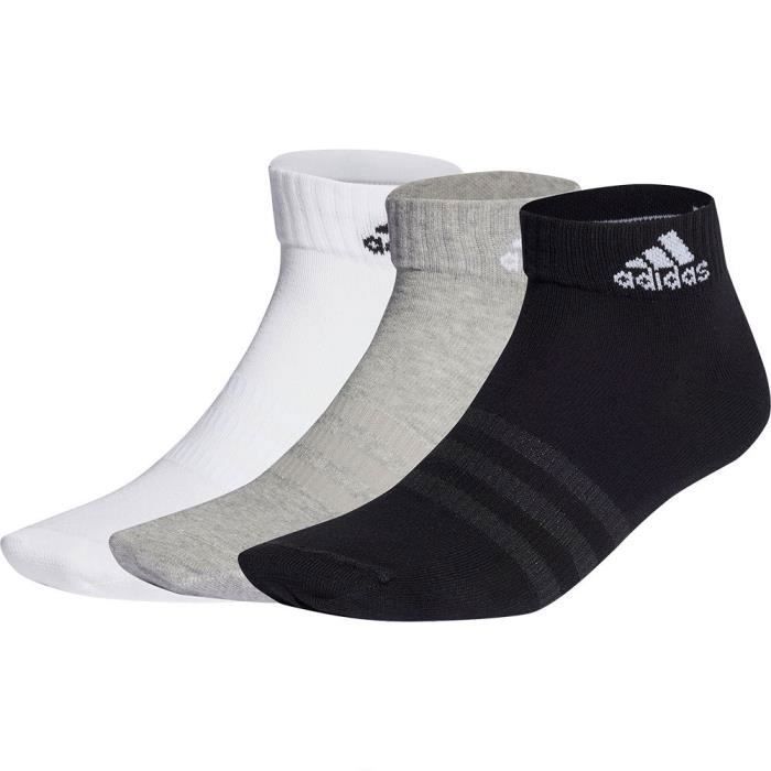 Socquettes Mixte adidas Think Linear Set Di 6 Socks - Gris - ADIDAS - S EU