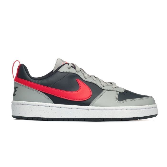Chaussures Femme Nike Court Borough Low Recraft - Gris - Synthétique - Lacets