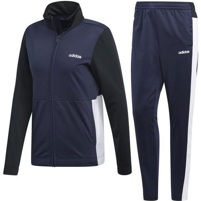 Survêtement femme adidas Plain Tricot - Bleu - Multisport - Respirant - Manches longues