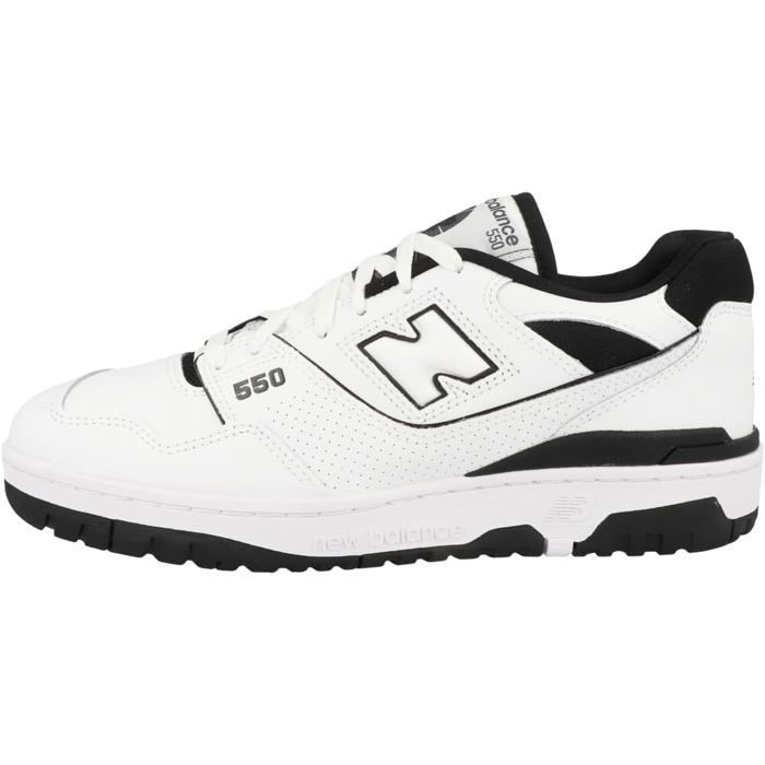 Chaussures Unisex - NEW BALANCE - BB 550 - Cuir - Lacets - Blanc