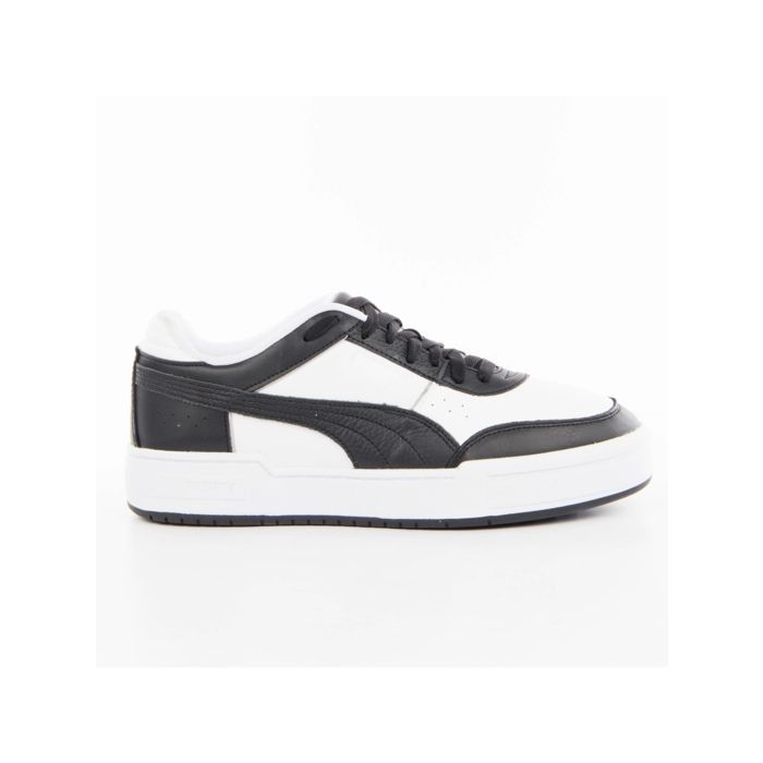 Basket - Puma - CA PRO SPORT LTH - Blanc et noir - Cuir - Semelle caoutchouc