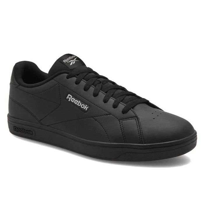 Baskets - REEBOK - Court Clean - Cuir - Lacets - Noir