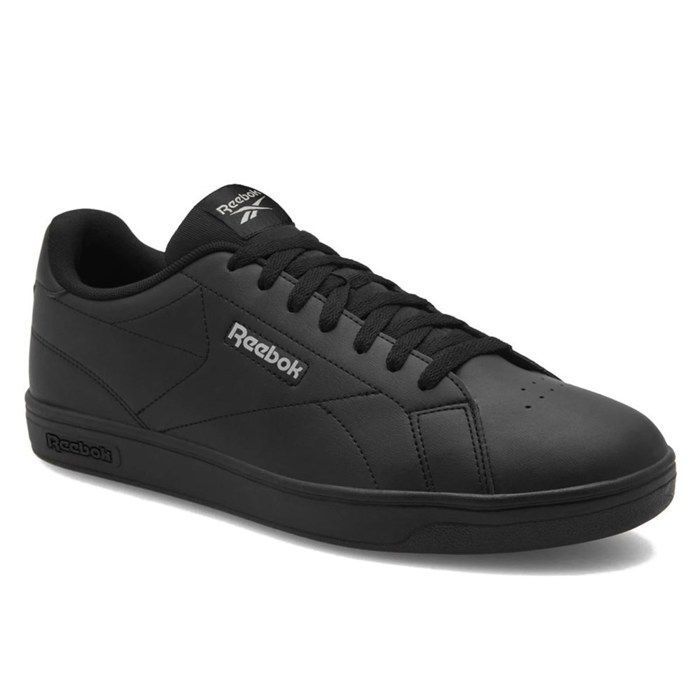 Baskets - REEBOK - Court Clean - Cuir - Lacets - Noir