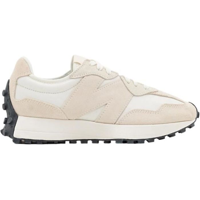 Baskets - NEW BALANCE - WS327 - Blanc - Talon plat - Lacets - Velours, nubuck - Bout rond