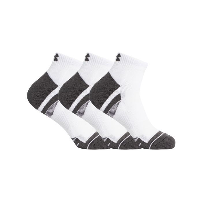 Chaussettes courtes - UNDER ARMOUR - Pack 3 - Polyester 98% - Élasthanne 2% - Blanc
