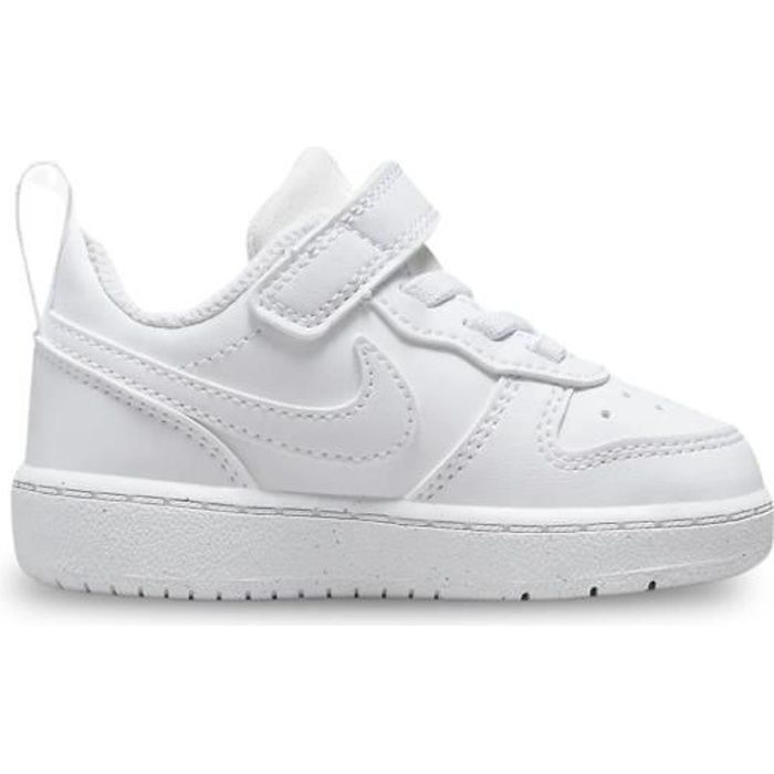 Chaussures pour Bébé - Nike - Court Borough Low Recraft - Blanc - Lacets - Plat