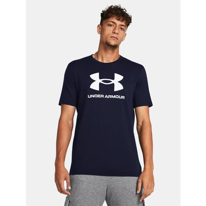 T-shirt - UNDER ARMOUR - Bleu - Manches courtes - Col chemise - Coupe Regular