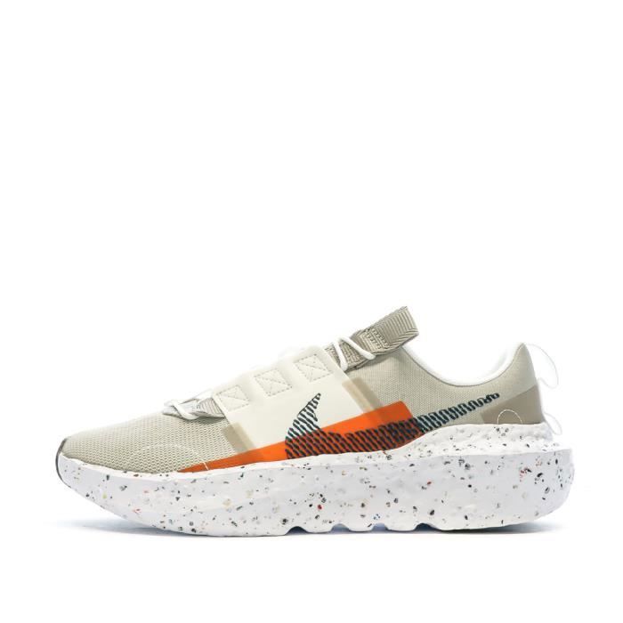 Baskets Homme NIKE Crater Impact - Écru/Blanc - Tige Textile - Semelle Synthétique