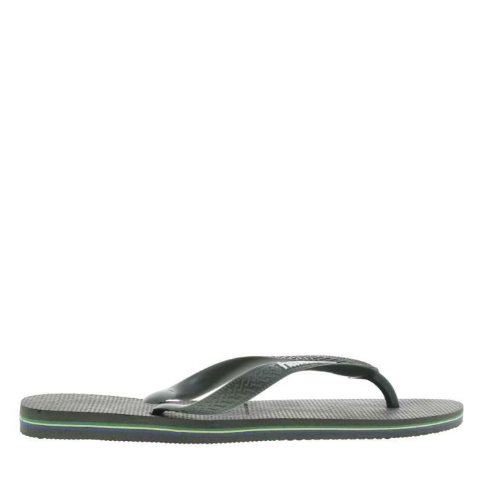 Tongs - Havaianas - BRASIL LOGO - Couleur Olive - Mixte - Adulte